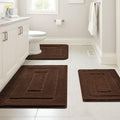 GRANNY SAYS Bathroom Rugs Sets 3 Piece, Soft Absorbent Microfiber Bath Mats by GRANNYSAYS