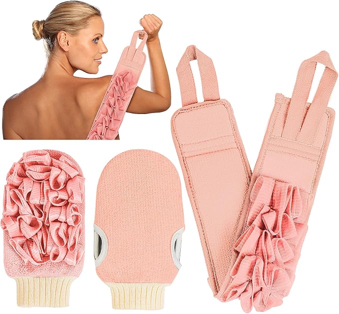 Deep Exfoliating Glove for Shower Double-Sided Mitt, by kullder
