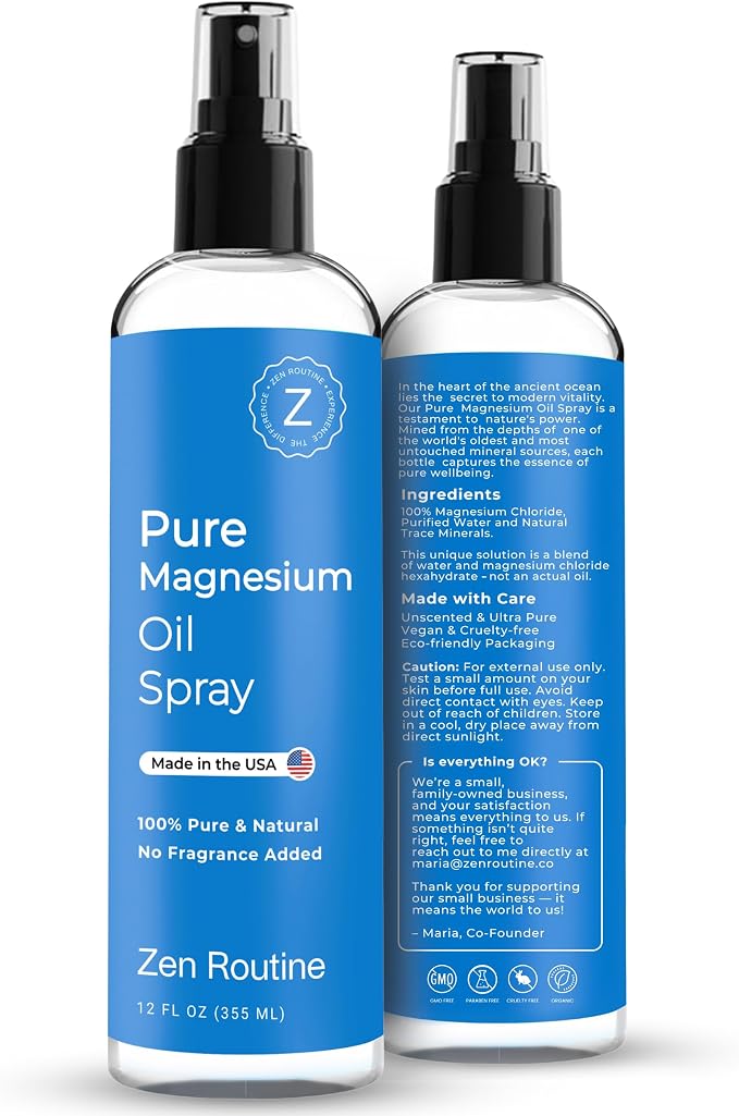 Pure Magnesium Oil Spray 12oz – USP Grade Topical Magnesium Glycinate - Image 8