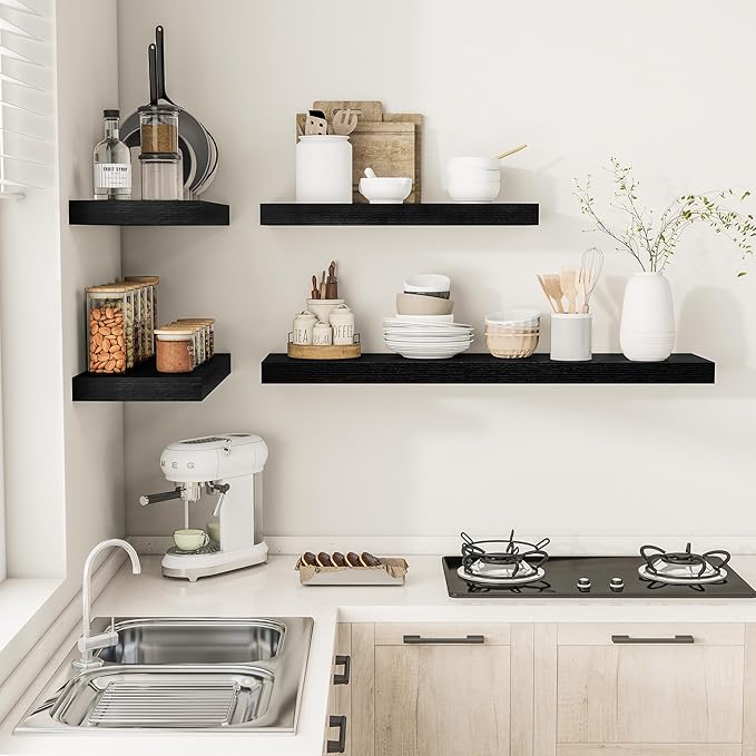 Vivelove 2 inch Thick Floating Shelves - Image 6