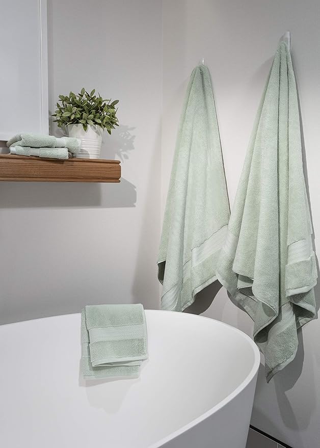 Fabdreams 100% Organic Cotton Bath Sheet Set of 2 700 GSM Oversized Towels - Image 5