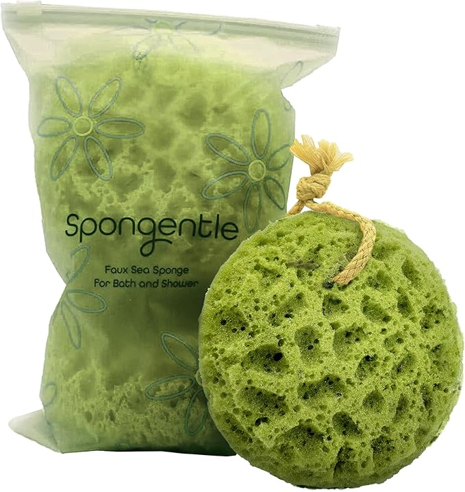 Spongentle Deep Cleansing Body Loofah Sponge, Natural Colors, by SunliteSports