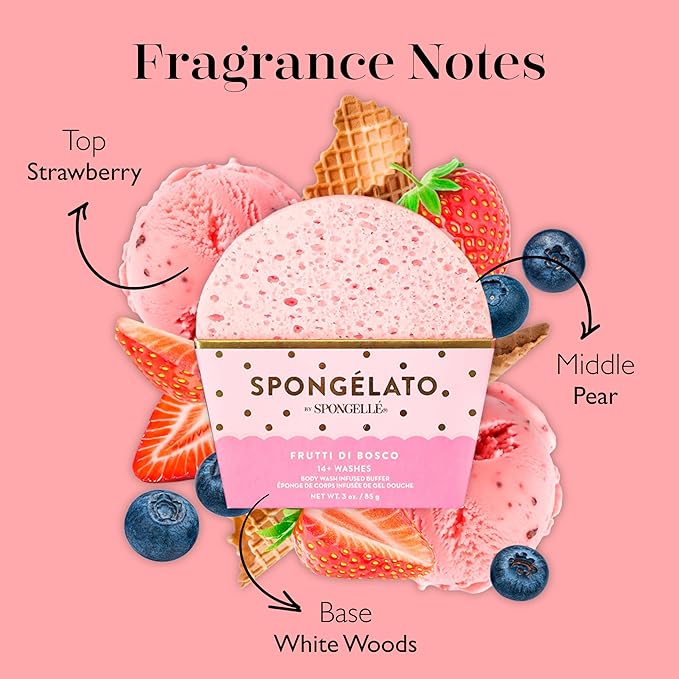 Spongelato Loofah Exfoliating Body Scrubber by Spongelle | Infused - Image 3