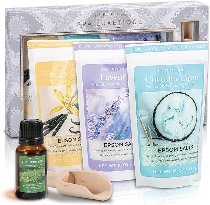 Bath Salts for Women, Spa Luxetique Epsom Salts for Soaking, Vanilla and - Image 2