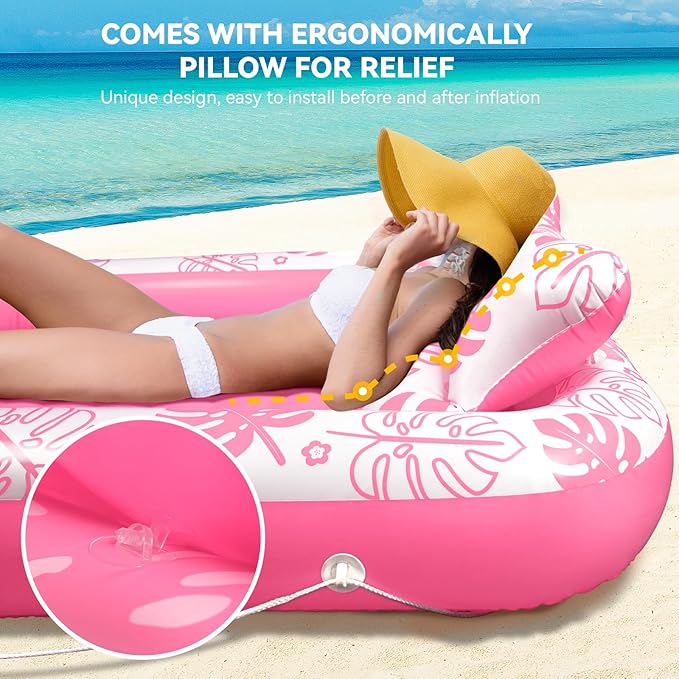 Inflatable Tanning Pool Lounger Float - Image 3