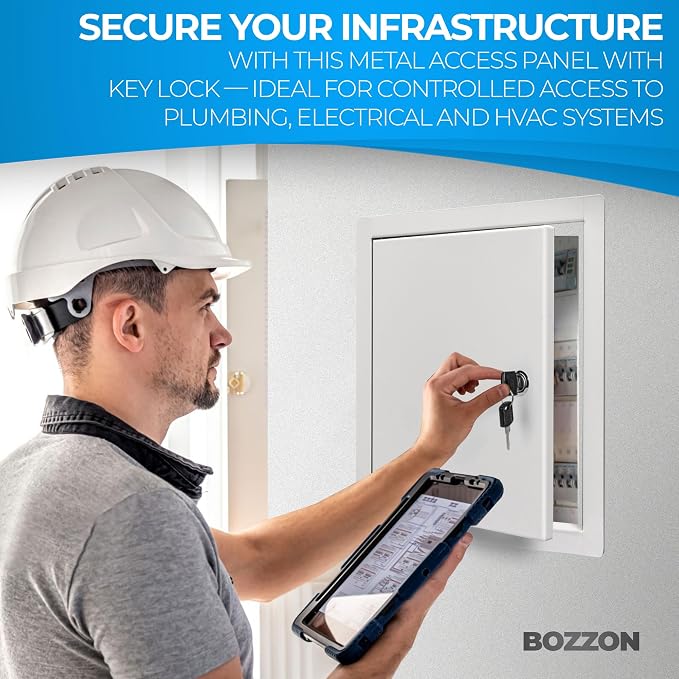 BOZZON Access Panel for Drywall 8 x 8 inch – Metal Door - Image 4