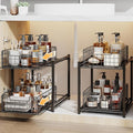 Under Sink Organizer, 2-Tier Pull Out Cabinet Organizer, Kitchen Bathroom by Silub