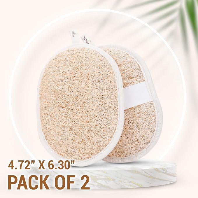 Vietnamese Natural Loofah Exfoliating Body Scrubber Pads, 100% Plant-Based - Image 9