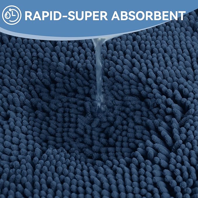 Bcoimo 48"×24" Absorbent Bath Mat, Non-Slip - Image 5