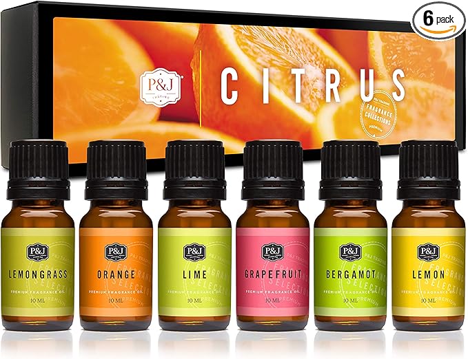 P&J Trading Citrus Set of 6 Fragrance Oils by PJTrading