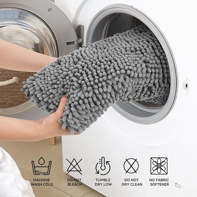 Bcoimo 48"×24" Absorbent Bath Mat, Non-Slip - Image 6