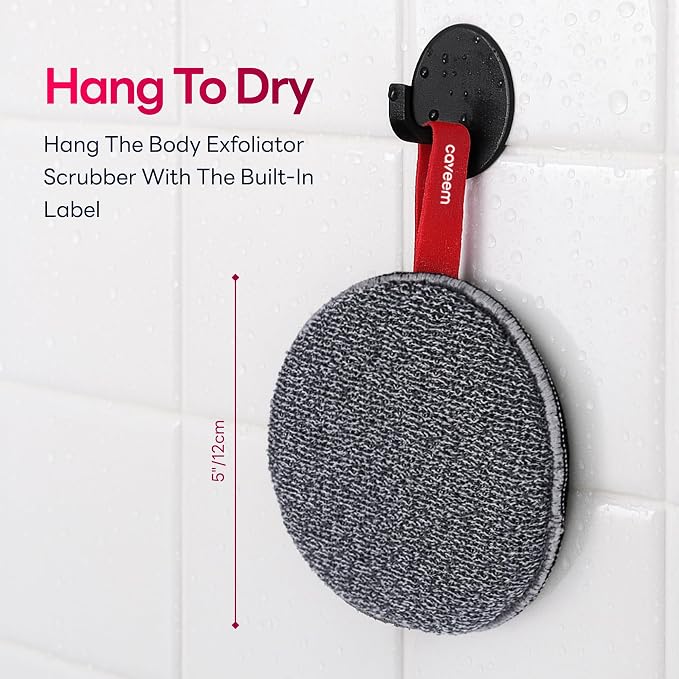 Exfoliating Body Scrubber, Extra Rough Shower Exfoliator Sponge, Body - Image 7