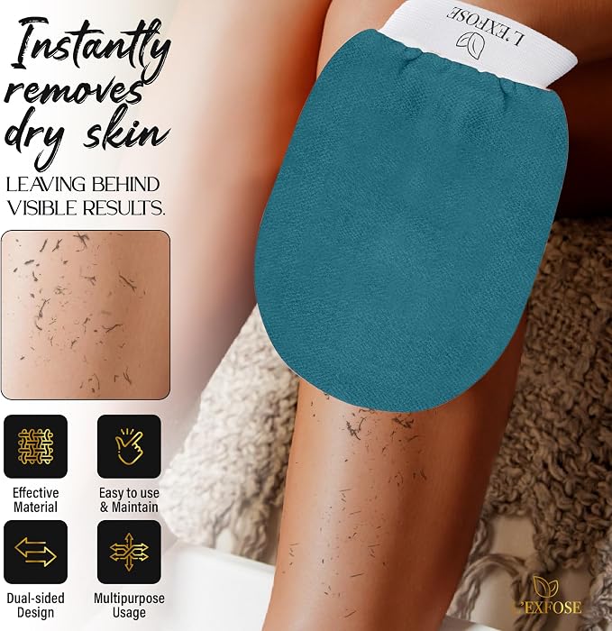 L'Exfose Kessa Hammam Deep Exfoliating Glove - Image 4