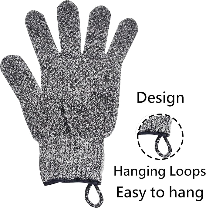 Exfoliating Gloves with Hanging Loop - Image 4
