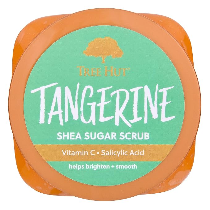 Tree Hut Tangerine Shea Sugar Scrub, Exfoliating, Hydrating & Moisturizing Body - Image 3