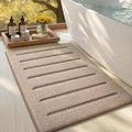 LUMI Soft Absorbent Bathroom Rugs, Non Slip Bath Mats by LUMI