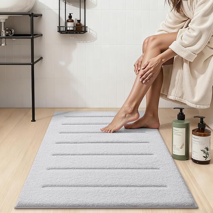 LUMI Soft Absorbent Bathroom Rugs, Non Slip Bath Mats - Image 3