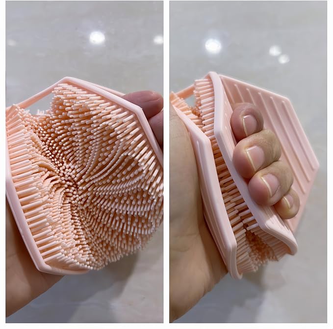 Silicone Body Scrubber Double-Sided Design，Silicone Loofah Double-Sided Body - Image 6