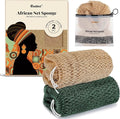 CORATED African Net Sponge Authentic, Shower Loofah Exfoliating Bath Sponge by CORATED