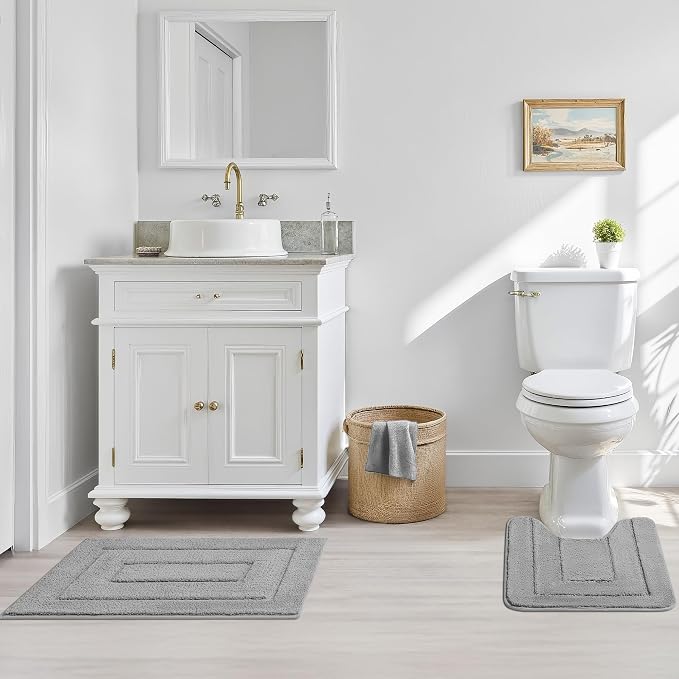 GRANNY SAYS Bathroom Rugs Sets 3 Piece, Super Soft Absorbent Microfiber Bath - Image 9