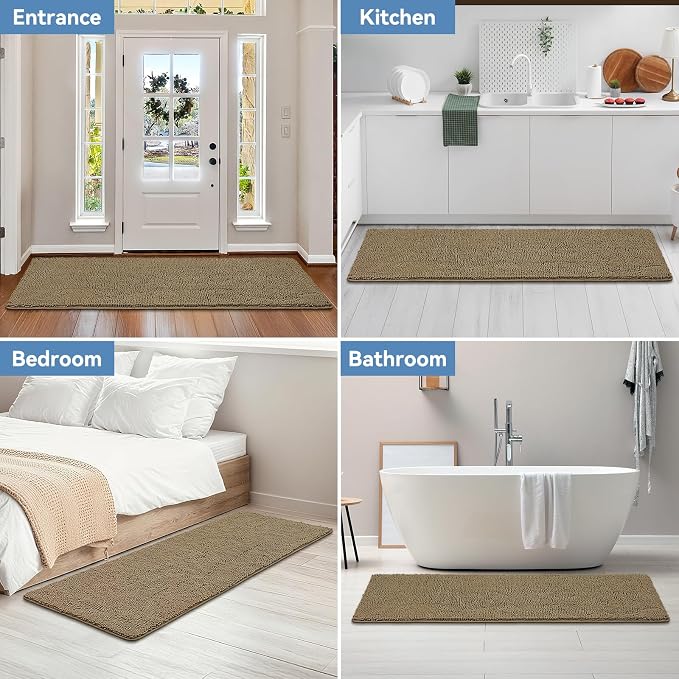 Bcoimo 70"×24" Absorbent Bath Mat, Non-Slip - Image 7