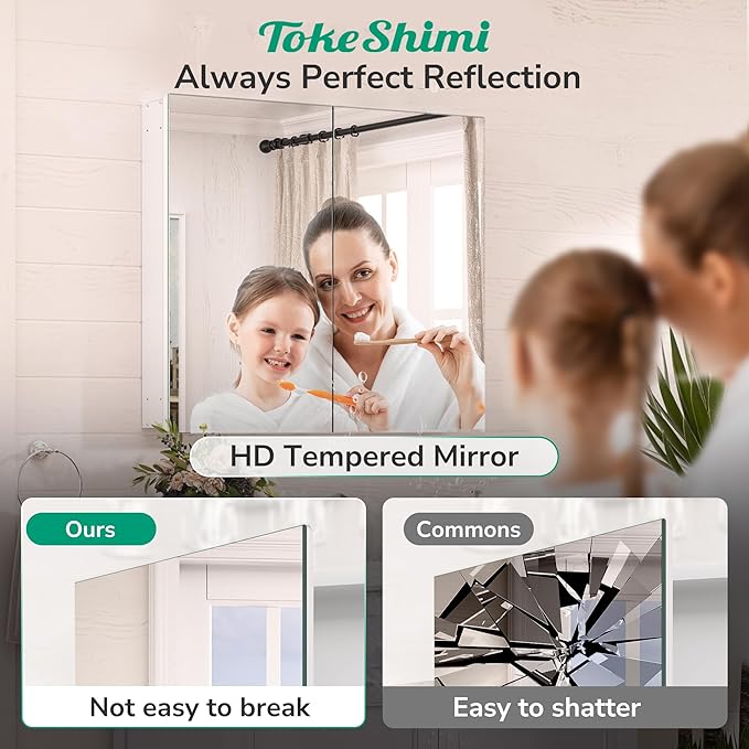 TokeShimi 48x26 Recessed Medicine Cabinet - Image 8