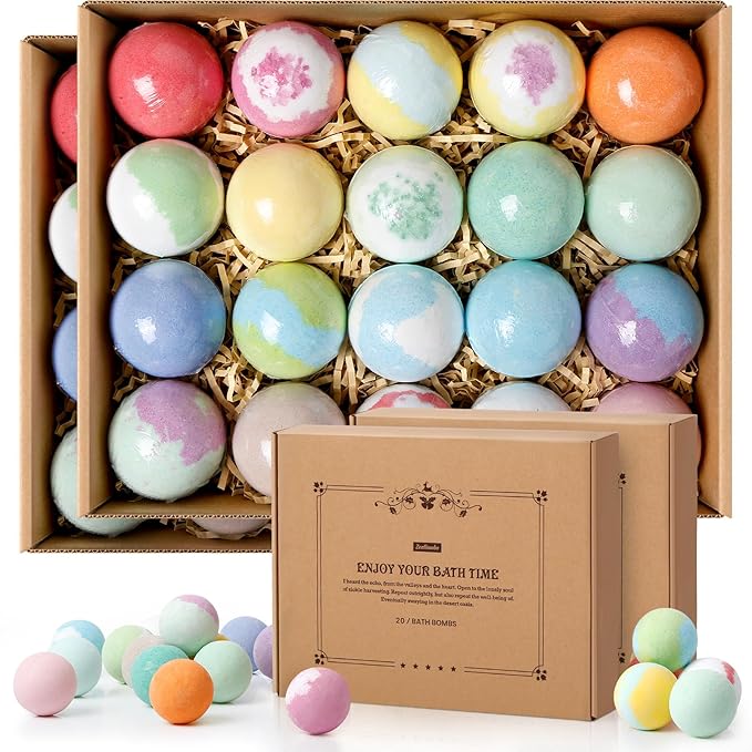 Bath Bombs Set, Handmade Bubble Bath & Fizzy, Ideal Presents by ZenBombs