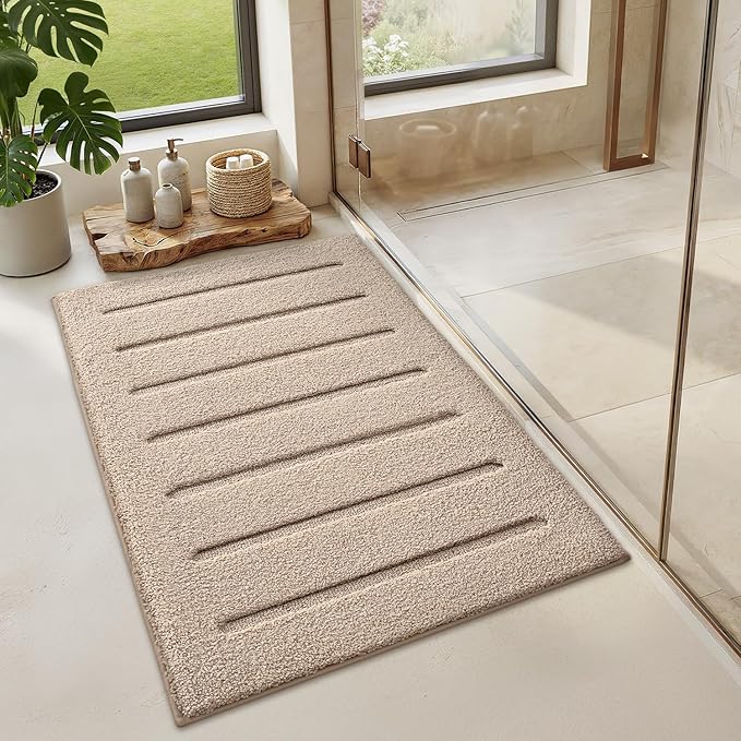LUMI Soft Absorbent Bathroom Rugs, Non Slip Bath Mats - Image 5