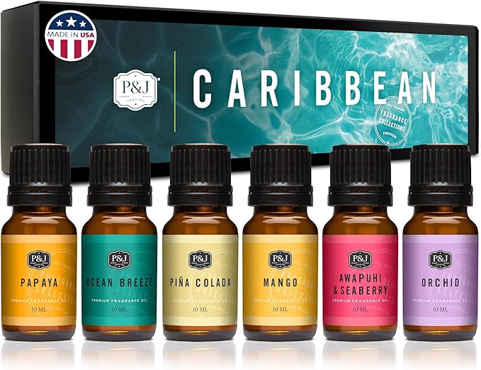 P&J Trading Fragrance Oil Caribbean Set | Pina Colada, Awapuhi Seaberry by PJTrading
