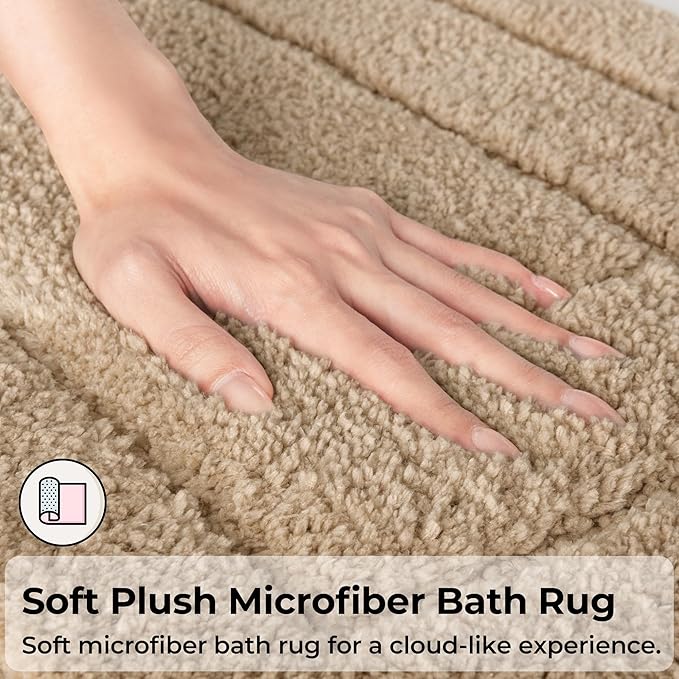 GRANNY SAYS Bathroom Rugs Sets 2 Piece, Soft Absorbent Microfiber Bath Mats - Image 4