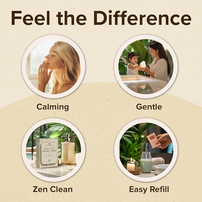 Foaming Hand Soap Tablets Refill – Zen Tea Scent - Image 6