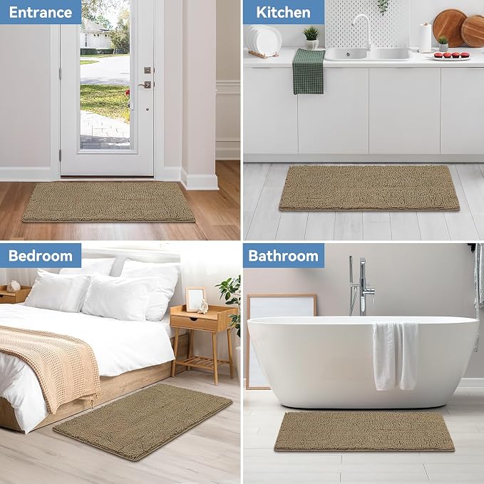 Bcoimo 44"×24" Absorbent Bath Mat, Non-Slip - Image 7