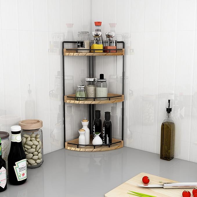 Dorhors 3-Tier Corner Bathroom Organizer Countertop - Image 5