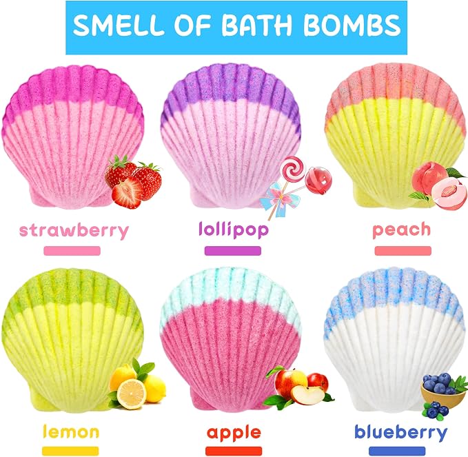 Mermaid Bath Bombs for Kids Girls - Image 5