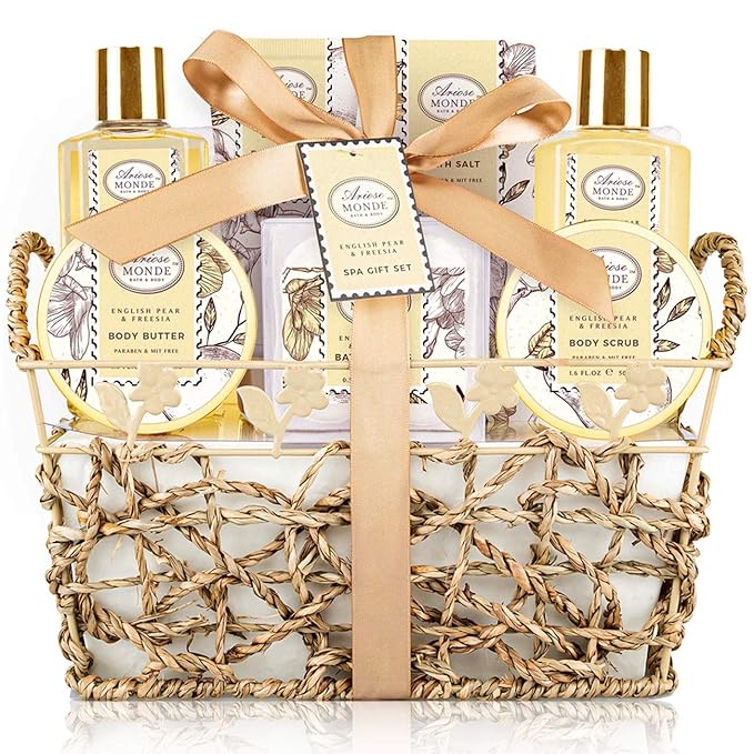 Bath & Shower Spa Gift Basket Set, by Ariosemonde