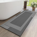 Non Slip Long Bathroom Runner Rug Bath Mat, Rubber Backing Ultra Thin Bathroom by YDKGL