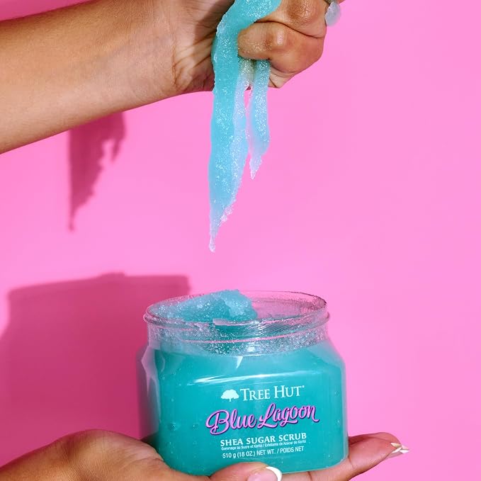 Tree Hut Blue Lagoon Shea Sugar Scrub, Exfoliating, Hydrating & Moisturizing - Image 8