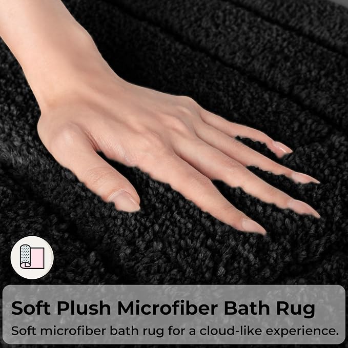 GRANNY SAYS Bathroom Rugs Sets 3 Piece, Soft Absorbent Microfiber Bath Mats - Image 3