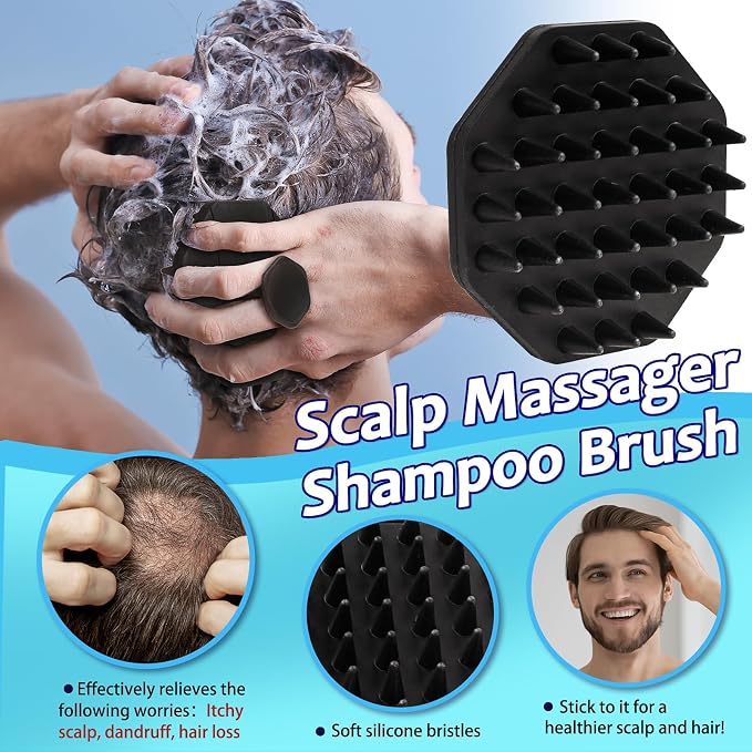 3 Soft Silicone Scrubbers - Image 4