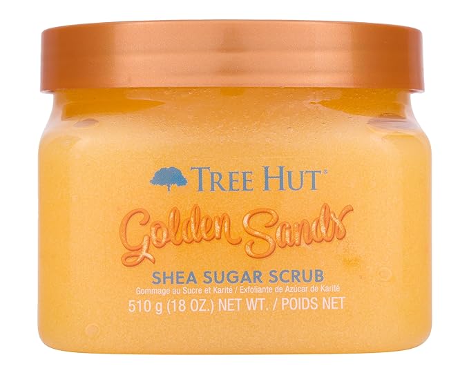 Tree Hut Golden Sands Shea Sugar Scrub, Exfoliating, Hydrating & Moisturizing by TreeHut