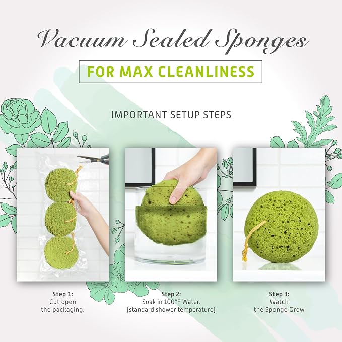 Spongentle Deep Cleansing Body Loofah Sponge, Natural Colors, - Image 5