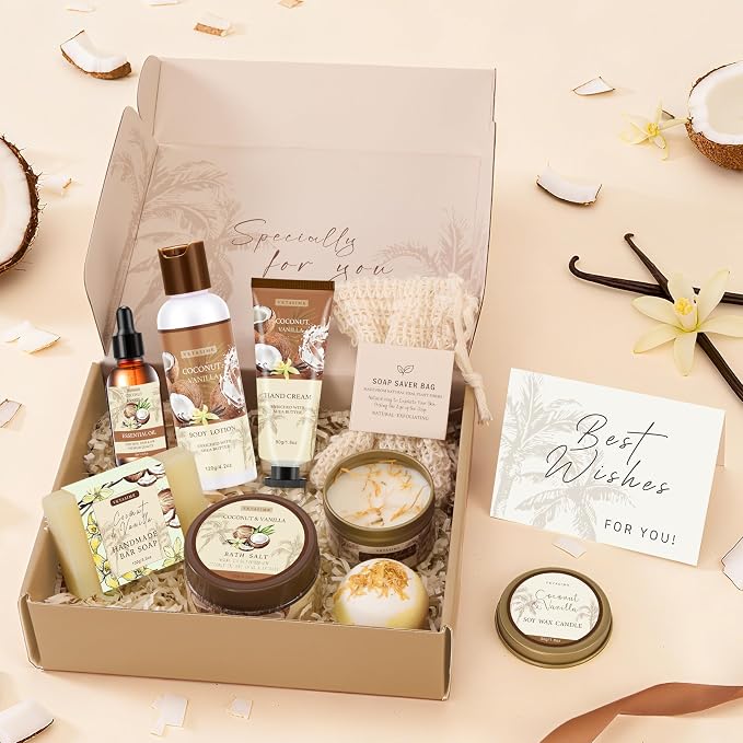 Gifts for Women Happy Birthday Gift Baskets, Bath and Body Gift Set Mothers Day - Image 3