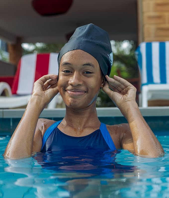 Large Extra Large XL Silicone Swim Cap - Image 8