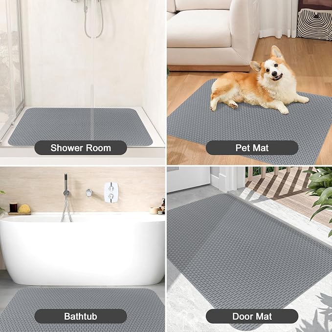 Non Slip Shower Mat: 35"x24" Extra Large Shower Mats - Image 8