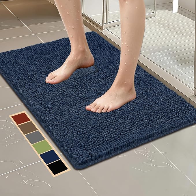 Bcoimo 36"×24" Absorbent Bath Mat, Non-Slip by Bcoimo