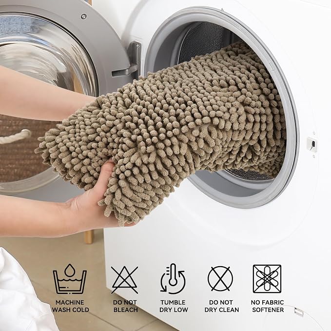 Bcoimo 30"×20" Absorbent Bath Mat, Non-Slip - Image 6