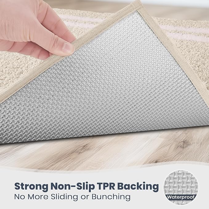 PURRUGS Bathroom Rug Non-Slip Machine Washable 30" x 46", Super Absorbent and - Image 4