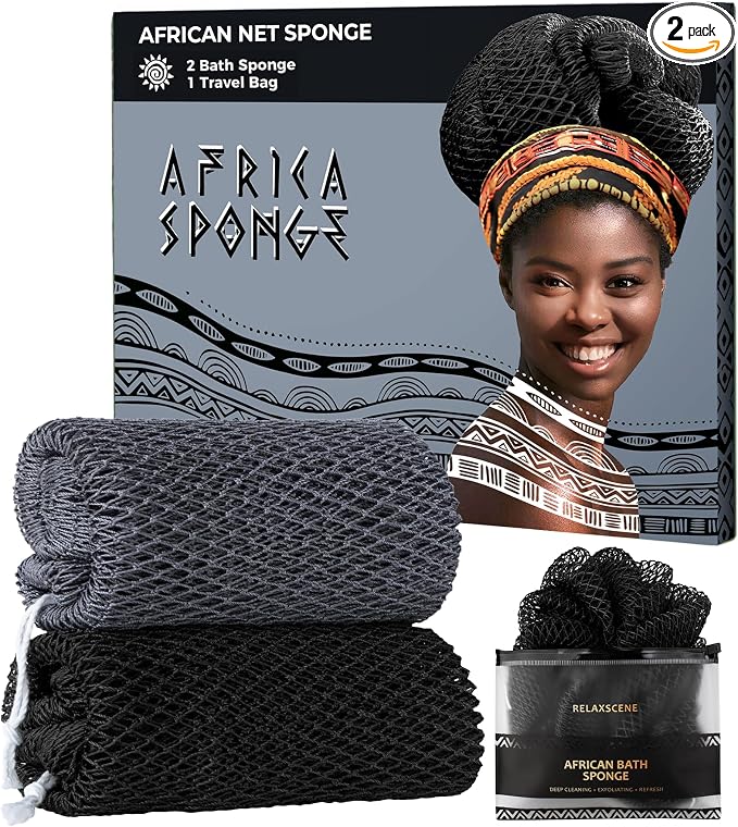 African Exfoliating Net Sponge for Men by RelaxScene