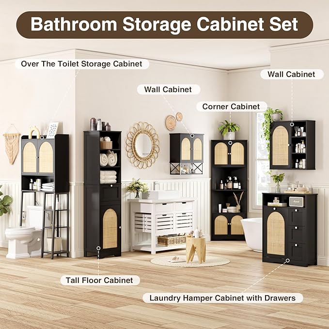 67"H Bathroom Storage Cabinet - Image 5