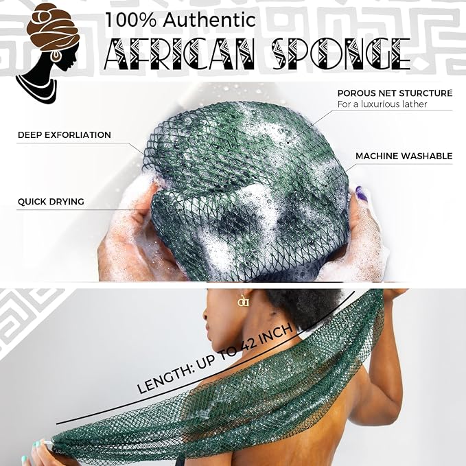 Afro Scrubber African Net Sponge - Image 2